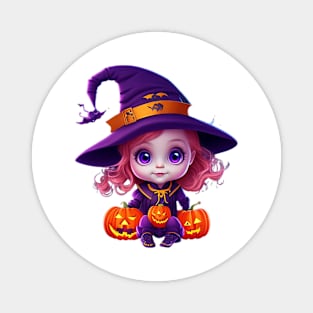 Cute Baby Witch Magnet